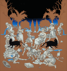 BIG CAST: Hilary Irons's work comes alive.