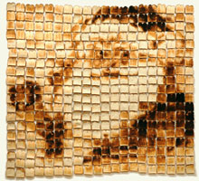 VISIT FROM SAINT NICK Debbie Reichard, Santa Appears in Toast, 380 pieces of toast, 2006. (Photo by Jean-Pierre Rousset)