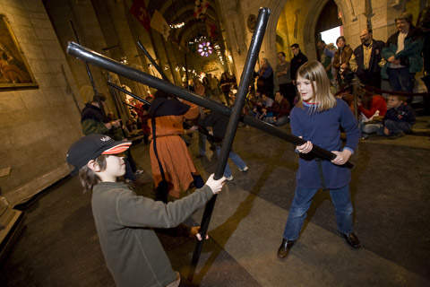 commune with warriors at Higgins Armory Museum