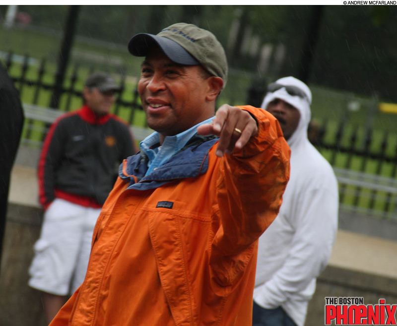 Governor Deval Patrick marches in Boston Pride parade Governor Deval Patrick marches in Boston Pride parade
