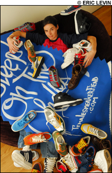 SNEAKER ACTIVIST Femalesneakerfiend.com Web mistress Lori Bobenstine is fighting to get companies to make limited-edition kicks in more female-friendly sizes.