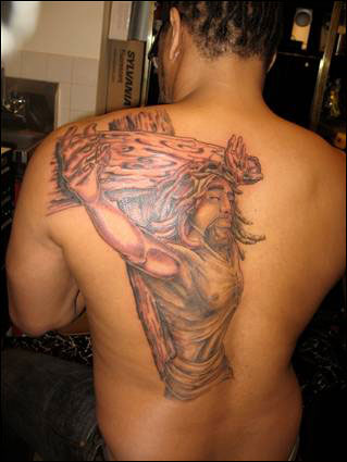tattoos designs > jesus fish >. jesus tattoo feet. omega shoulder tattoos