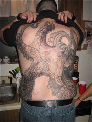 Octopus Woman Tattoo