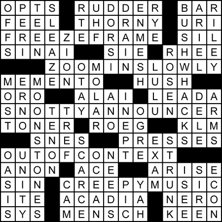 Crossword Puzzles on Create Your Own Movie Crossword Puzzles For Your Forthcoming Film   Re
