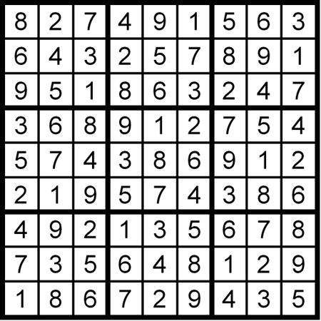 Solution: Standard Sudoku II