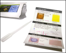 SAFETY IN YOUR POCKET: The Drink Detective, which can quickly detect if your drink has been spiked with GHB, Rohypnol, or Ketamine, is being distributed by members of MIT's Safe Campus Initiative.