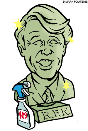 Max Kennedy, taking advantage of law the sanitize his father's legacy