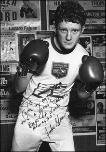 FEARLESS BRAWLER: Shea at 18, in a photo taken at Connolly's Gym in South Boston.