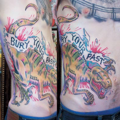 In a town with a seemingly disproportionate number of tattoo parlors, In a town with a seemingly disproportionate number of tattoo parlors,