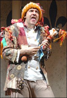 ALL'S WELL THAT ENDS WELL: John Kuntz doubles as Bertram and Lavatch the Clown.